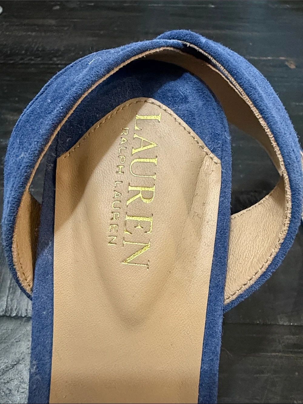 Lauren Ralph Lauren suede crisscross